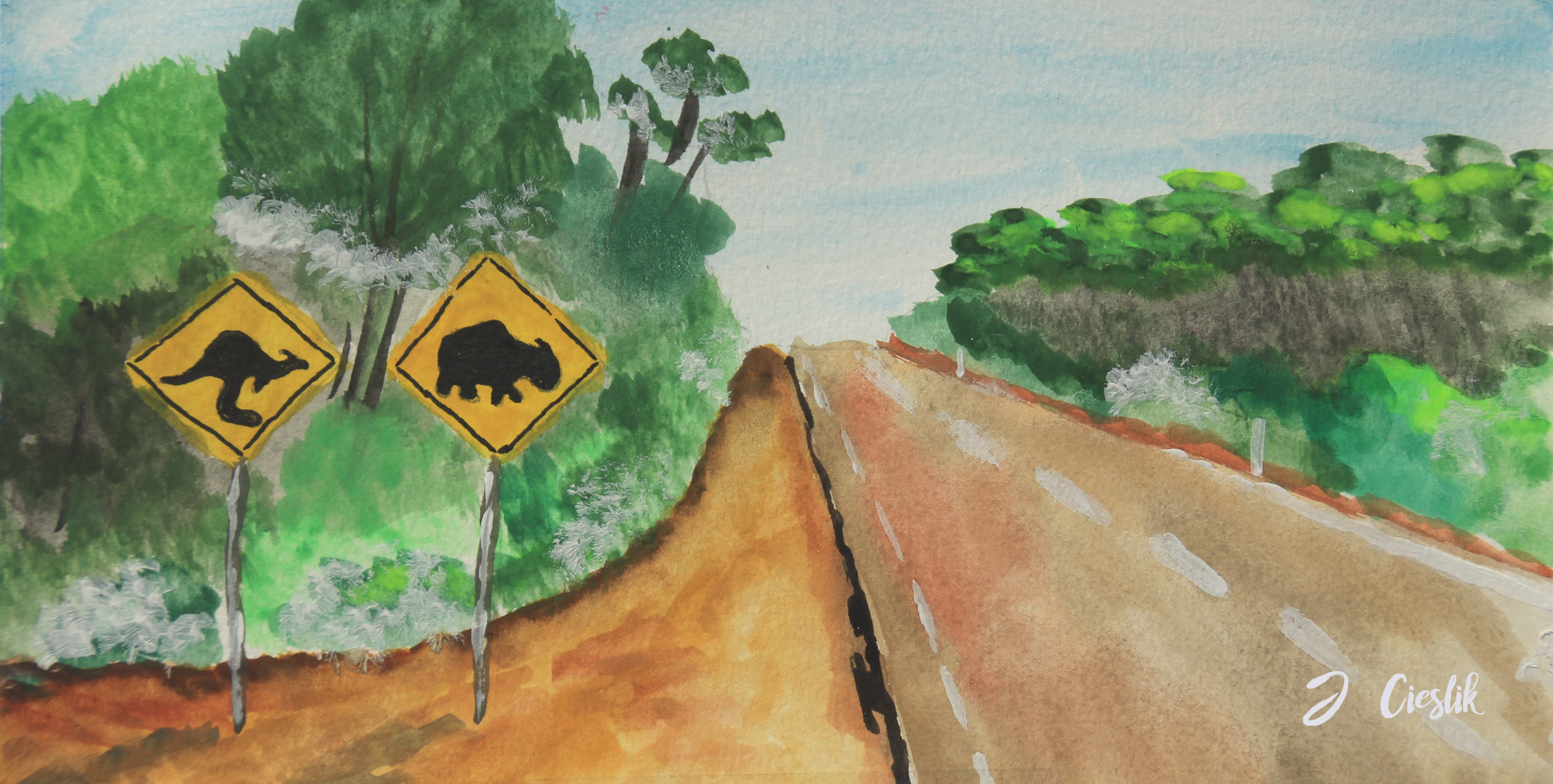 Aquarell Australien